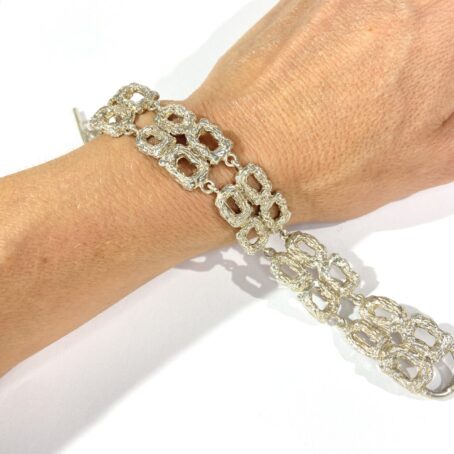 bracciale modernista in argento